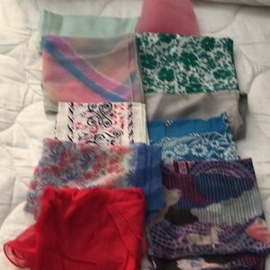 Ten scarves